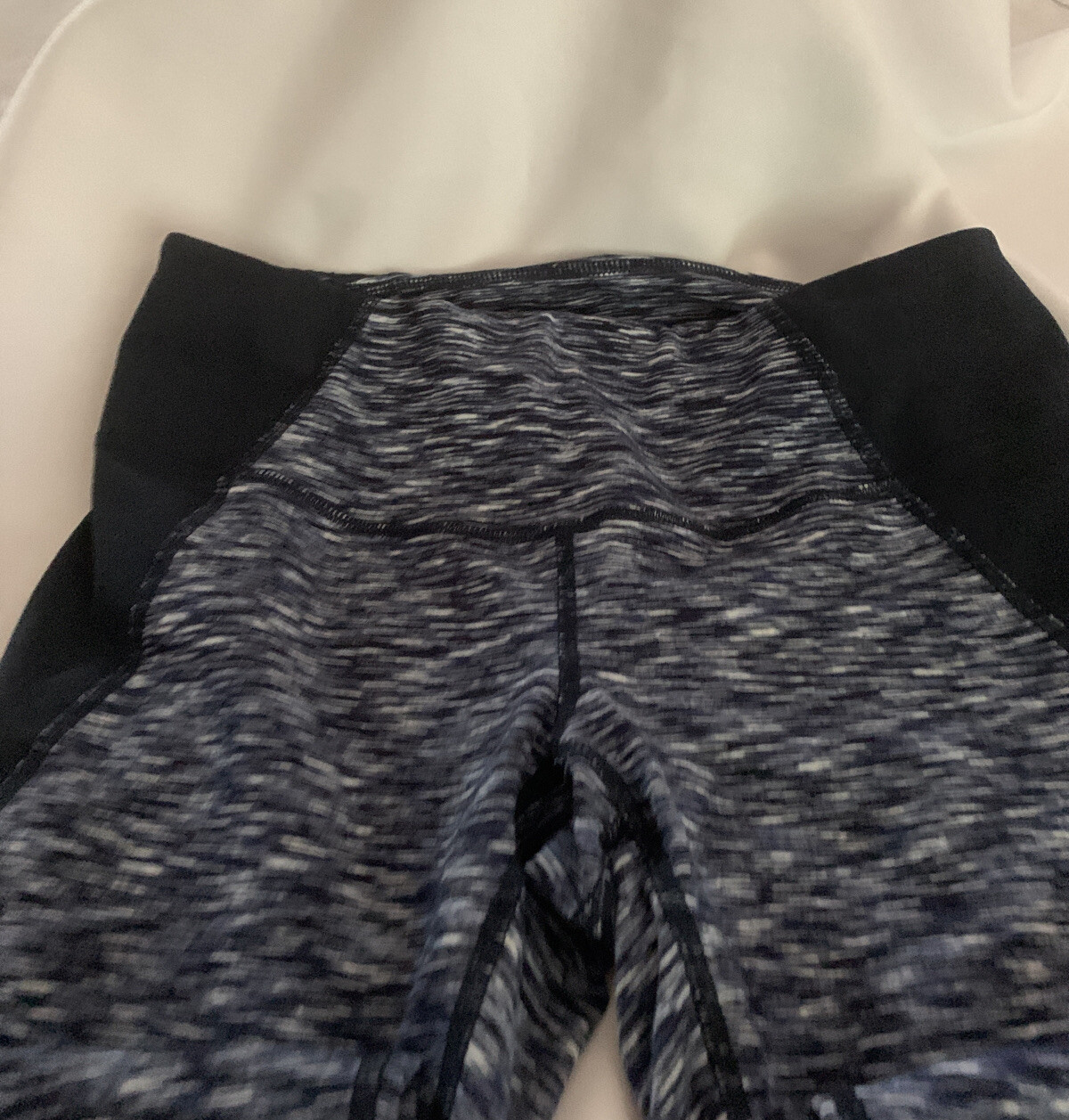 ALTRA Zella Crop Leggings Mesh Up Waist Blue Small