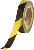 Barricade Tape, Diagonal Stripes, 500 Ft L Barricade Tape, Diagonal Stripes, 500 Ft L