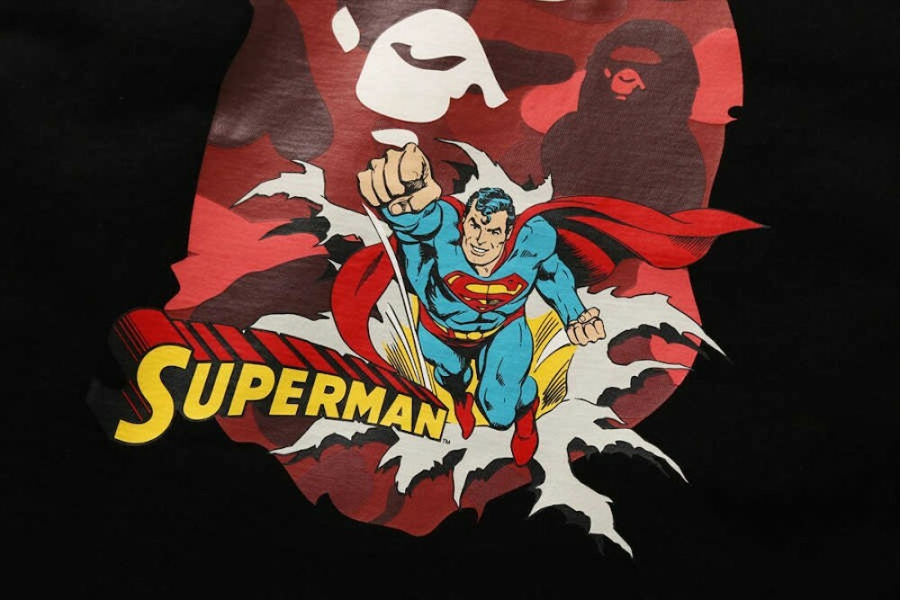 A BATHING APE Women's Long Sleeve T-Shirt BAPE x DC Comics