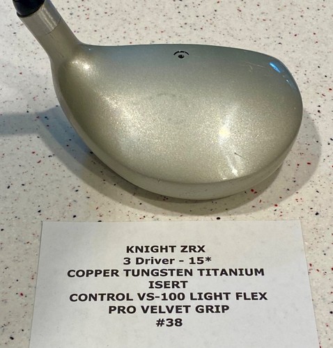 Knight ZRX Copper Tungsten Ti Insert 15° Degree #3 Wood VS-100 Light Flex - Picture 4 of 10