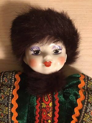 porcelain doll ロシア人形 Vintage Porcelain 18” Russian Doll | eBay