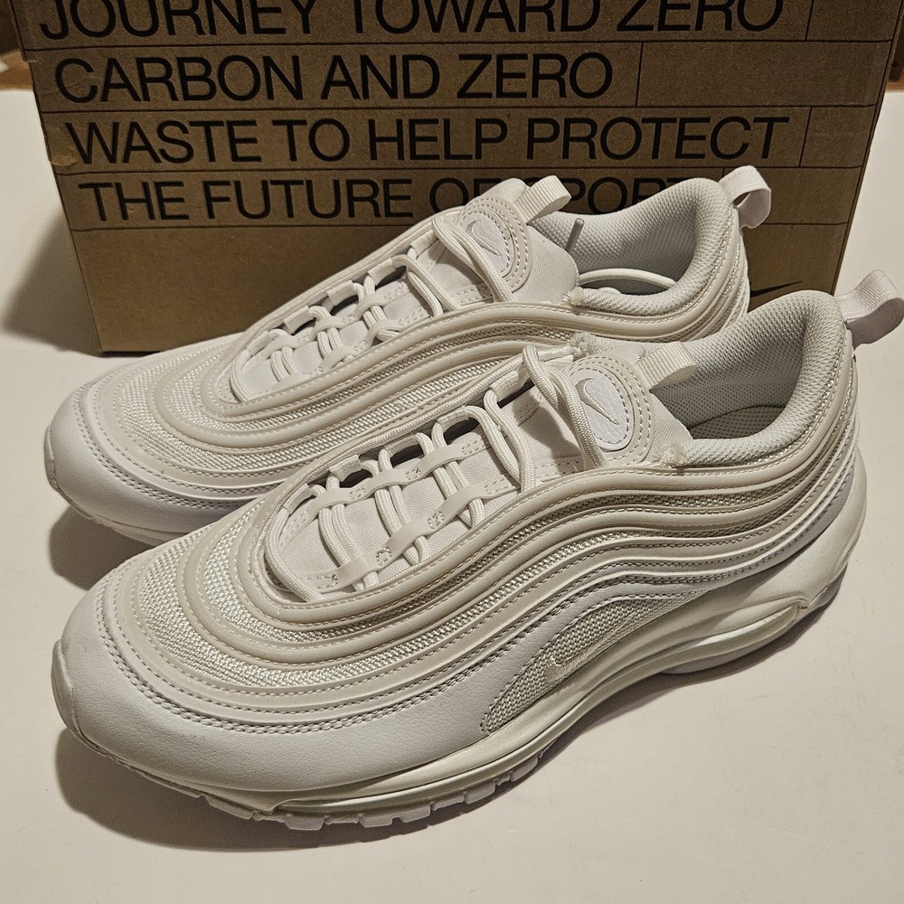 Nike Air Max 97 Triple White Womens Size 11 Mens 9.5