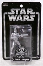 Hasbro Star Wars 2003 20th Anniversary Silver Clone Trooper 3.75" Figure New