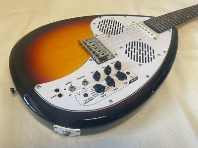 VOX APACHE-1 Teardrop Type Electric Travel Guitar 3-Tone Sunburst