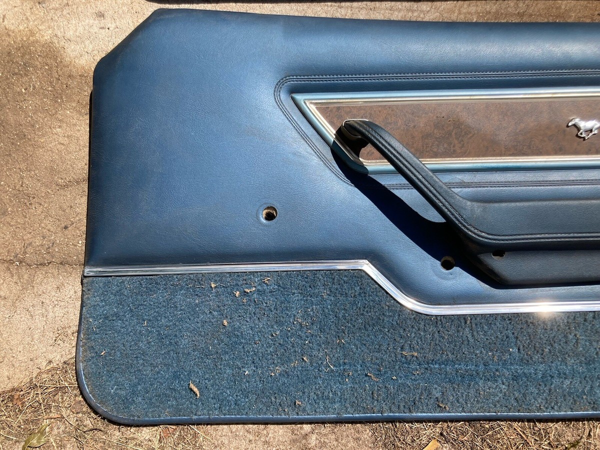Vintage Original MUSTANG II BLUE INTERIOR DOOR PANELS 1974 1975