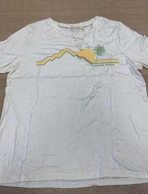 Hem & Thread Florida Palm Tree T Shirt Size M BNWT