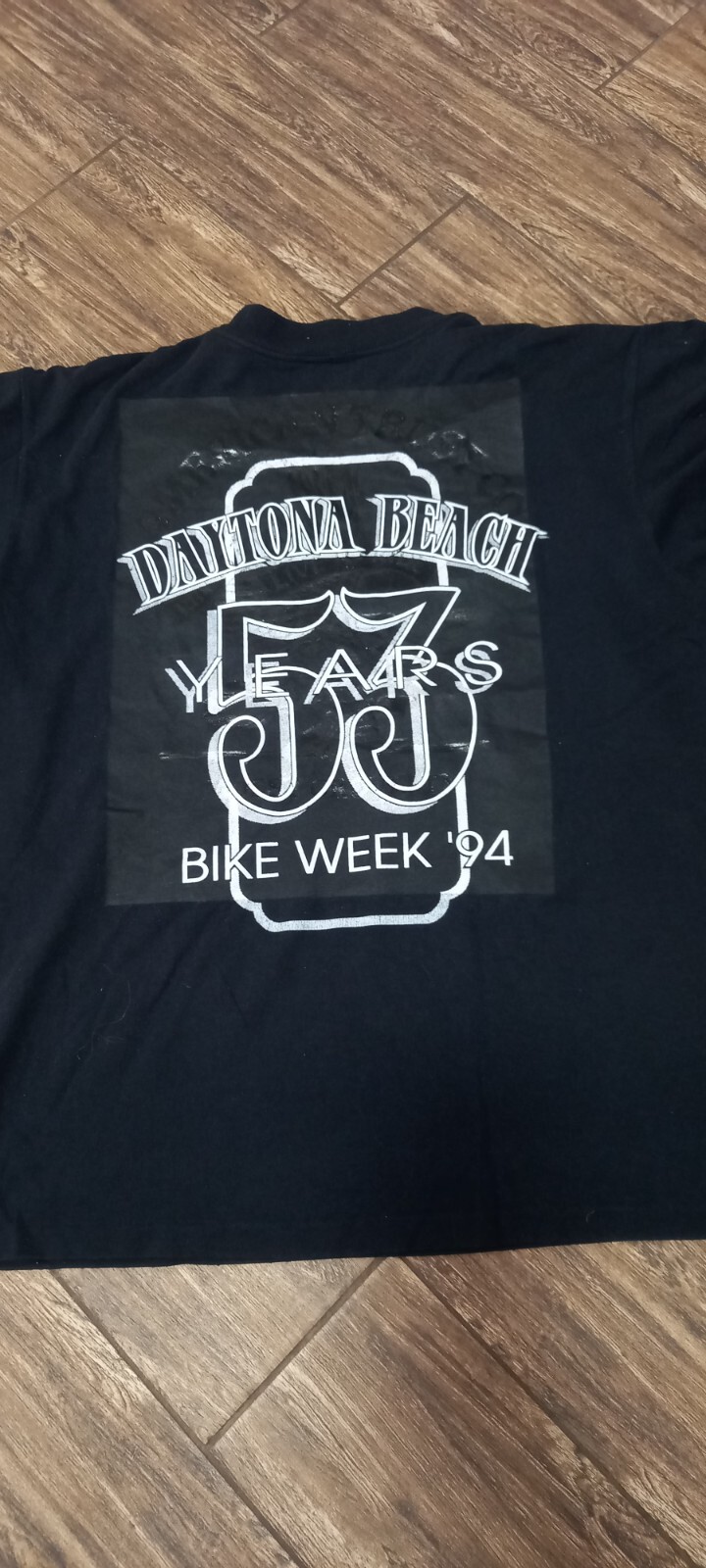 rare vintage american biker 3d emblem t shirt daytona bike 1992 size l image 6