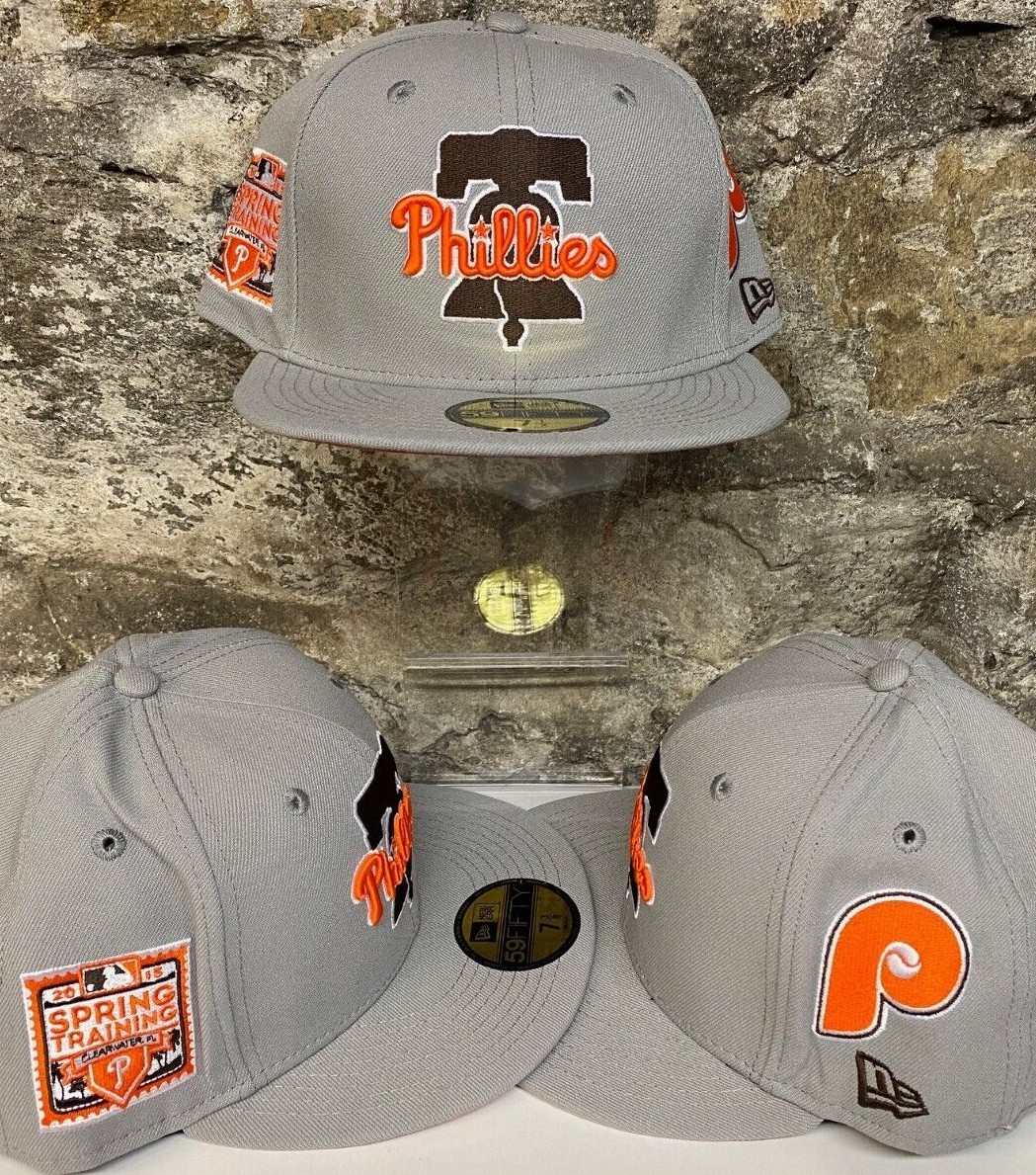 Philadelphia Phillies Custom New Era Fitted Club 59Fifty Gray