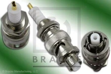 SHV Plug Bulkhead Front Mount Connector Solder Cup Contact BM60826 BRACKE