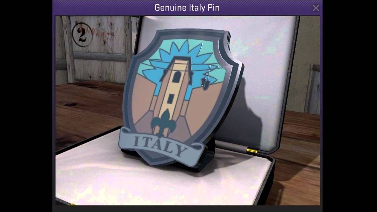 CSGO Series 1 Genuine Pin / Italy / UNSCRATCHED Code ONLY (no physical