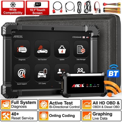 ANCEL X7HD All System Truck Diagnostic Scanner J1939 J1708 For Cummins Detroit