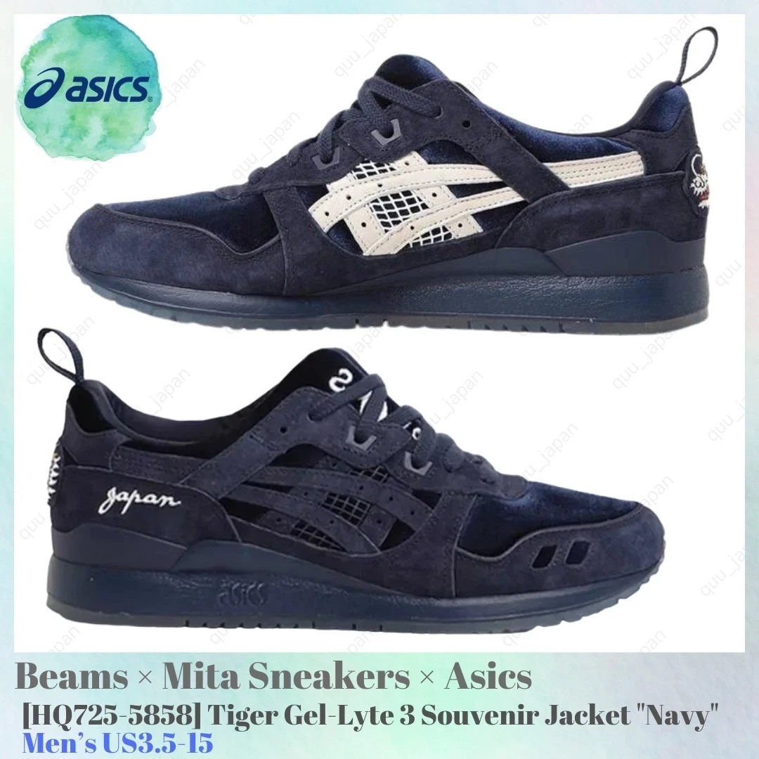 Mita Sneakers x Beams x ASICS Gel Lyte 3 Navy Souvenir Jacket for Mita Sneakers x Beams x ASICS Gel Lyte 3 Navy Souvenir Jacket for