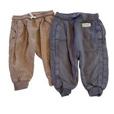 Zara Baby Joggers Bundle 9-12 Months Charcoal Tan Sweatpants Neutral