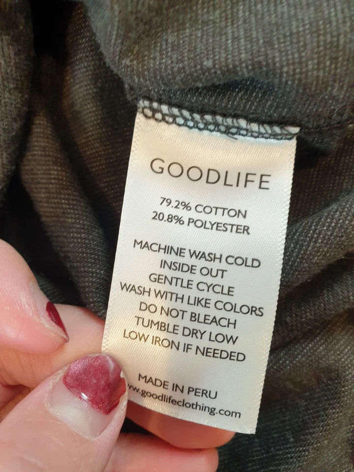 Camisa Goodlife Para Hombres XL Abotonada Manga Larga Informal Suave Mezcla de Algodón Foto 4 de 4