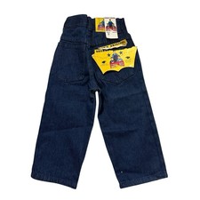 Vintage 70s George's Original Dark Indigo Toddler Loose Jeans Deadstock Talon