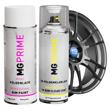 Felgenlack Grau 2K Felgenklarlack matt Spraydose Autolack 400ml