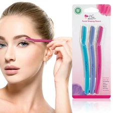 Face Razors Women, Eyebrow Razor & Brow Shaper, Microblades for Facial Hair, Eye