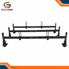 Fullsize Van 3 Bar Ladder Roof Rack Steel 800lb Rack For Chevrolet Express 96-23 Fullsize Van 3 Bar Ladder Roof Rack Steel 800lb Rack For Chevrolet Express 96-23