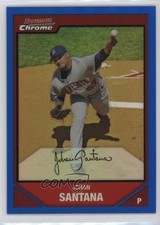 2007 Bowman Chrome Blue Refractor 34/150 Johan Santana #35 1s4u
