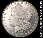 1887 Morgan Dollar- Near DMPL- Choice Gem Brilliant Uncirculated+++ #K2192