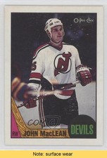 1987-88 O-Pee-Chee Blank Back John MacLean #191 READ k5i