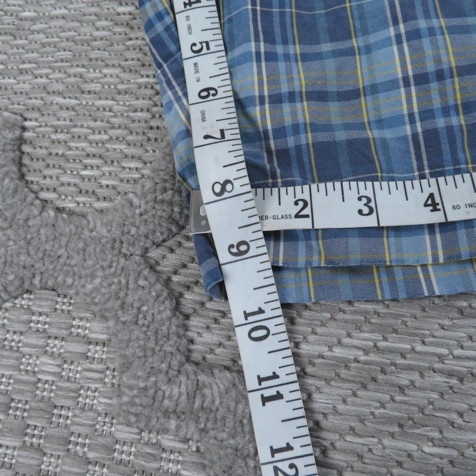 Pantalones Cortos Abercrombie & Fitch Para Hombre 32 Azul Madras Alce Surf Preppy Informal A&F Y2K Foto 3 de 4