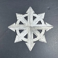 Chaos Star OOP Citadel Four Piece Metal 5" Star Summoning Circle Warhammer 40K