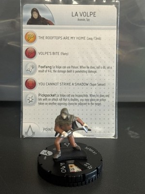 Assassin's Creed Heroclix Brotherhood #003 La Volpe w/ card!