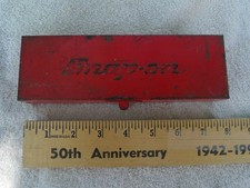1985 Vintage Snap-on Kra-229 Tool Ratchet Socket Storage Box With Insert Used 1985 Vintage Snap-on Kra-229 Tool Ratchet Socket Storage Box With Insert Used