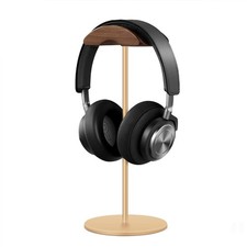 Headphone Stand, Walnut Wood  Aluminum Headset Stand, Nature Walnut Gaming H...