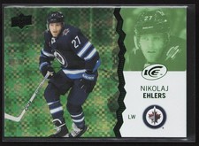 2023-24 Upper Deck Ice #38 Nikolaj Ehlers Green Winnipeg Jets