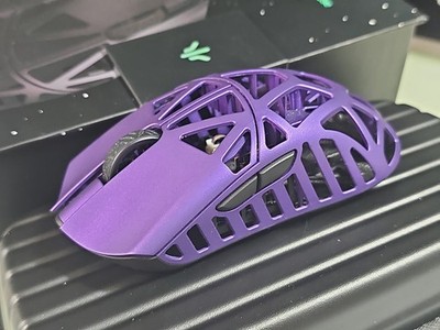 WLMOUSE Beast X Max Purple 3950 8k Magnesium Wireless Gaming Mouse Omron Optical