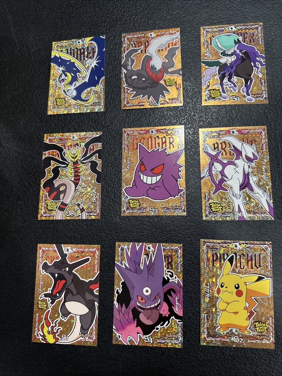 2025 POKEMON HALLOWEEN Trick Or Trade Prisma Cards Full Set 9/9