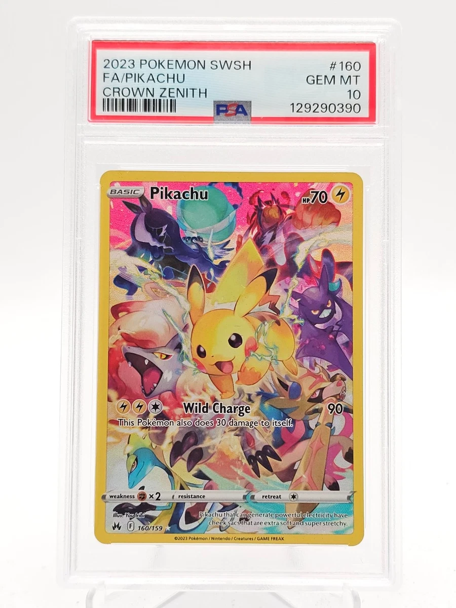 Preços baixos em Pikachu 160/159 Crown Zenith | eBay