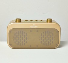Portable Brass Finish AM/FM Bluetooth Radio - Hearth  Hand with Magnolia
