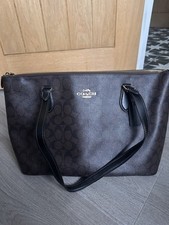 Coach Large Tote Bag Signature Print Canvas