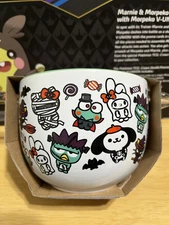 Sanrio Hello Kitty And Friends Halloween Ceramic Bowl w/ Chopsticks New 2024 