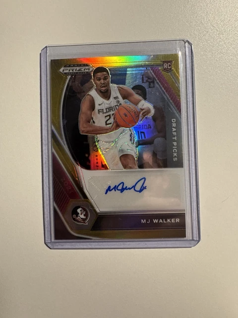 2021-22 Panini Prizm Draft Picks Draft Picks Autographs MJ Walker Gold /10
