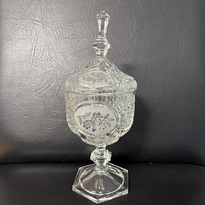 Crystal D'Adriana European Original 24% Bleikristall FLORA Standfuß Bonboniere