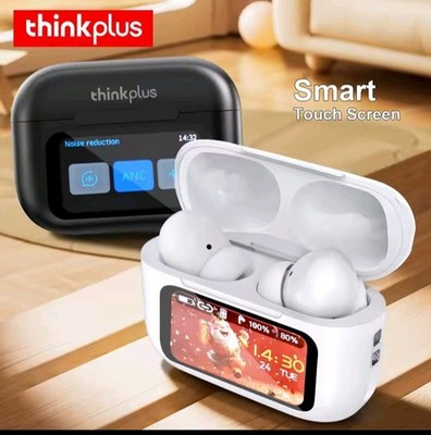 Lenovo Thinkplus Wireless Bluetooth Earbuds ANC Noise Cancelling LED Touch Scree