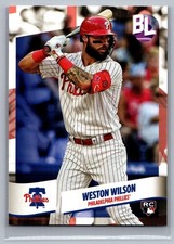 2024 Topps Big League WESTON WILSON Rookie Card (RC) PHILLIES #152. rookie card picture