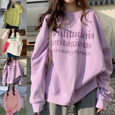 Plus Velvet Pullover Casual Long Sleeve All-match Casual Top Brand New Condition