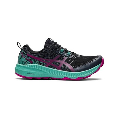 Asics Fuji Lite 2 Black/Fuchsia Red Schwarz Rot Laufschuhe Running Outdoor NEU