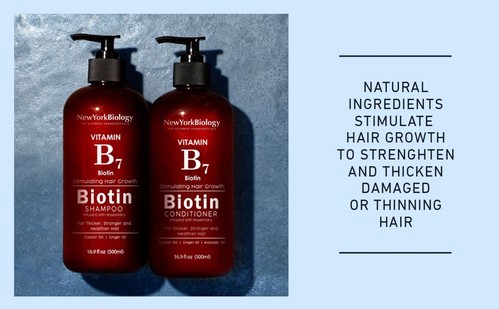 New York Biology Biotin Shampoo and Conditioner Set for Hair Growth and Thinn... - Picture 4 of 6