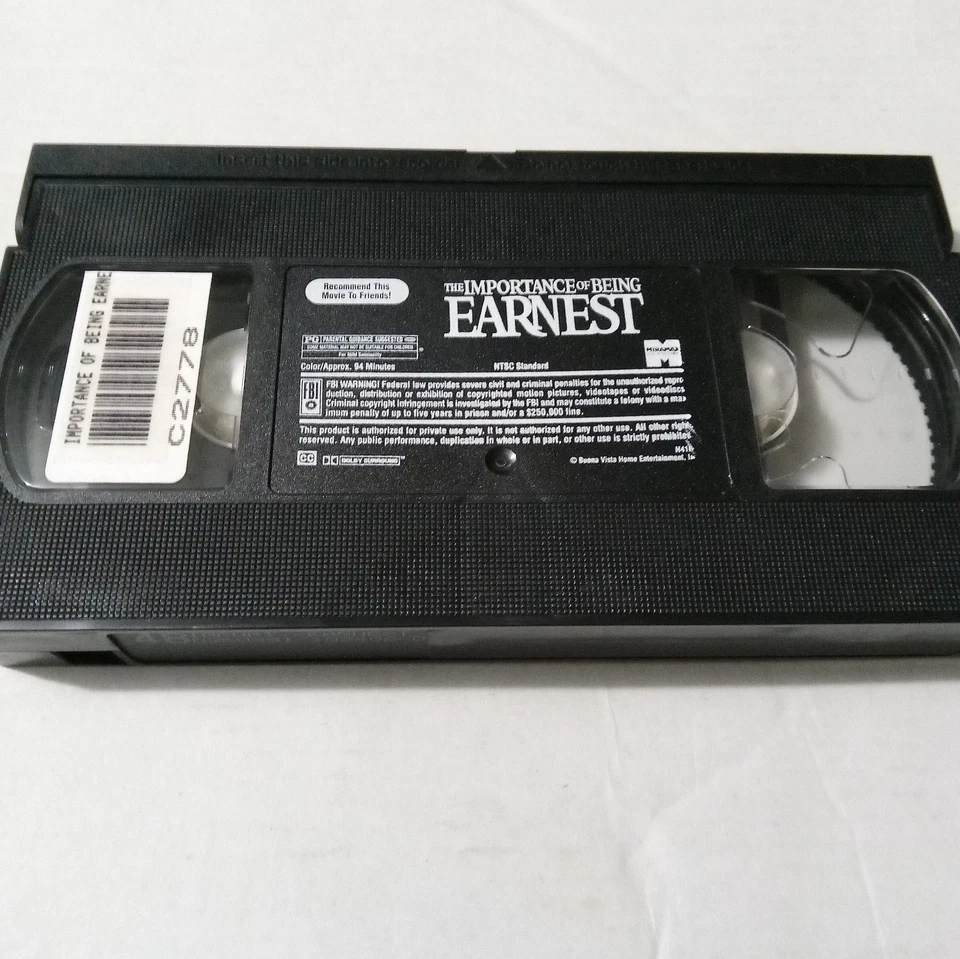 Importance of Being Earnest (VHS, 2002) Reese Witherspoon, Colin Firth - Image 3 of 3