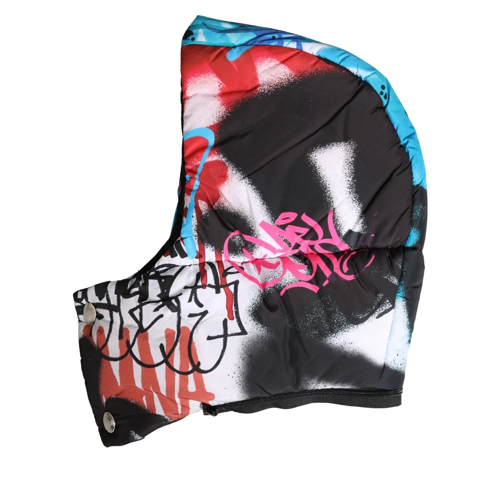DOLCE & GABBANA Hat Multicolor Graffiti Whole Head Wrap Capello One Size 600usd