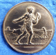 Francja, rep.; Medal, około 1890: Siewnik v. Lagrange; Bro (stempel krawędziowy): 21,00 g