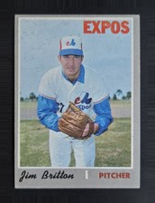 1970 Topps #646 Jim Britton (High #) - Montreal Expos - EX