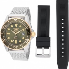Invicta Pro Diver Quartz Green Dial Men's Watch 48217