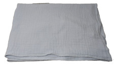 Pottery Barn Kids Blue Organic Cotton Muslin Baby Blanket